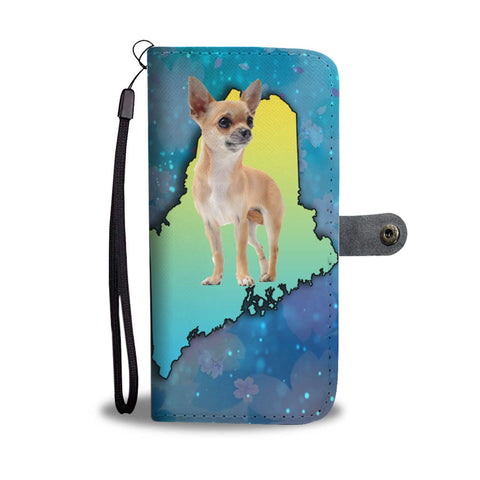 Chihuahua Dog Print Wallet Case-Free Shipping-ME State