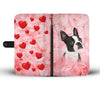 Lovely Boston Terrier Print Wallet Case- Free Shipping- AZ State