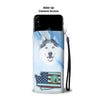 Siberian Husky Print Wallet Case-Free Shipping-WA State