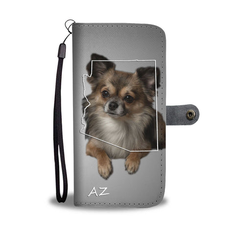 Chihuahua Print Wallet Case-Free Shipping-AZ State