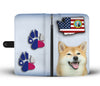 Shiba Inu Print Wallet Case-Free Shipping-WA State