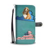 Basset Hound Dog Print Wallet Case-Free Shipping-VA State