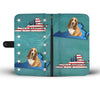 Basset Hound Dog Print Wallet Case-Free Shipping-VA State