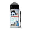 Siberian Husky Dog Print Wallet Case-Free Shipping-VA State