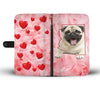 Lovely Pug Print Wallet Case- Free Shipping-AZ State