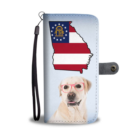 Labrador Retriever Print Wallet Case-Free Shipping-GA State