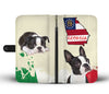 Boston Terrier Print Wallet Case-Free Shipping-GA State