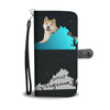 Akita Dog Print Wallet Case-Free Shipping-VA State