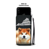 Akita Dog Print Wallet Case-Free Shipping-VA State