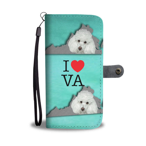Poodle Dog Print Wallet Case-Free Shipping-VA State