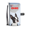 Boston Terrier Print Wallet Case-Free Shipping-OH State