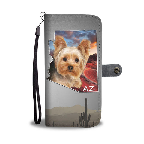 Lovely Yorkie Print Wallet Case-Free Shipping- AZ State