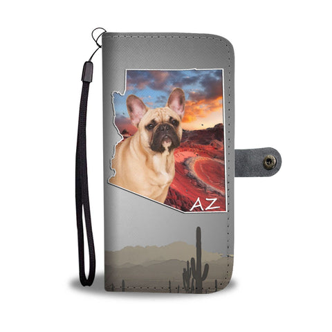 Lovely French Bulldog Print Wallet Case-Free Shipping- AZ State