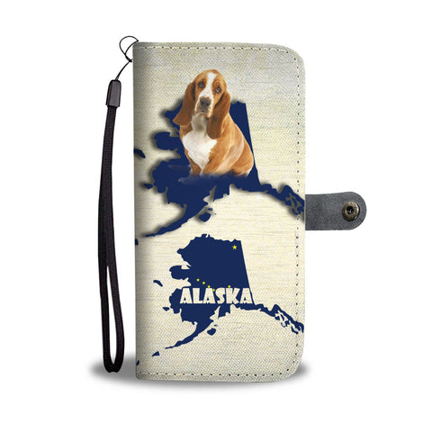 Basset Hound Dog Print Wallet Case-Free Shipping-AK State