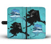 Black Labrador Retriever Dog Print Wallet Case-Free Shipping-AK State