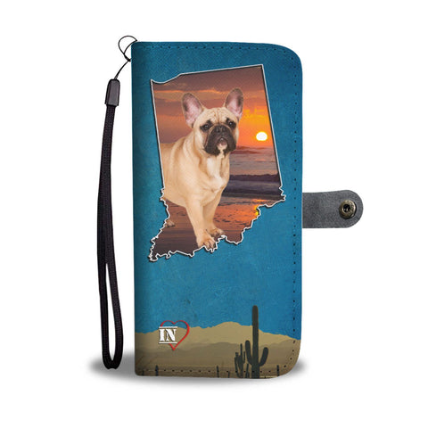 Cute French Bulldog Print Wallet Case-Free Shipping- IN State