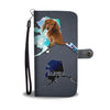 Cute Dachshund Dog Print Wallet Case-Free Shipping-AK State