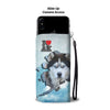 Siberian Husky Dog Print Wallet Case-Free Shipping-AK State