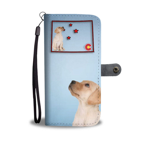 Labrador Retriever Print Wallet Case-Free Shipping-CO State