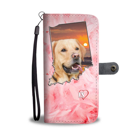 Cute Labrador Retriever Print Wallet Case- Free Shipping-IN State