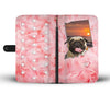 Lovely Pug Print Wallet Case- Free Shipping-IN State