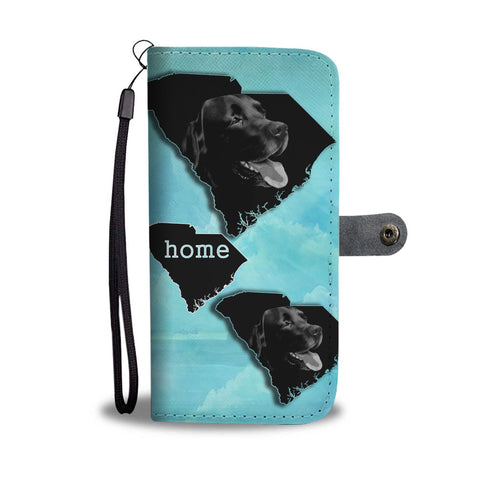 Amazing Black Labrador Print Wallet Case-Free Shipping-SC State