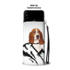 Basset Hound Print Wallet Case-Free Shipping-MN State