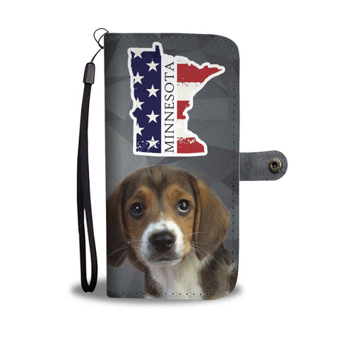 Beagle Print Wallet Case-Free Shipping-MN State