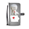 Bichon Frise Print Wallet Case-Free Shipping- IA State