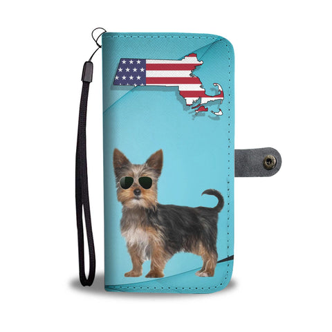 Yorkshire Terrier (Yorkie) Print Wallet Case-Free Shipping-MA State