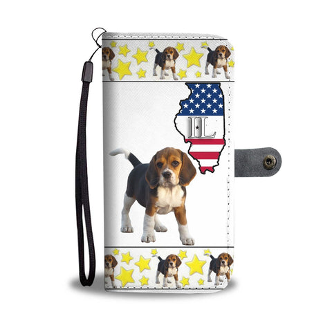 Beagle dog Print Wallet Case-Free Shipping-IL State