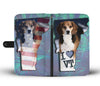 Beagle Dog Print Wallet Case-Free Shipping-VT State