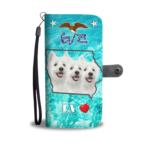 West Highland White Terrier Print Wallet Case-Free Shipping-IA State