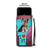 Cute Yorkie Print Wallet Case-Free Shipping-VT State