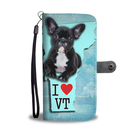French Bulldog Print Wallet Case-Free Shipping-VT State