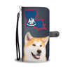 Akita dog Print Wallet Case-Free Shipping-LA State