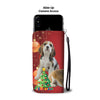 Beagle With Christmas Print Wallet Case-Free Shipping