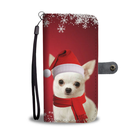 Chihuahua Christmas Print Wallet Case-Free Shipping