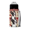 Cute Boston Terrier Christmas Print Wallet Case-Free Shipping