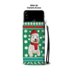 West Highland White Terrier (Westie) Green Christmas Print Wallet Case-Free Shipping