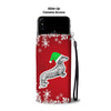 Dachshund Dog Red Christmas Print Wallet Case-Free Shipping