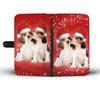 Cute Beagle Christmas Print Wallet Case-Free Shipping