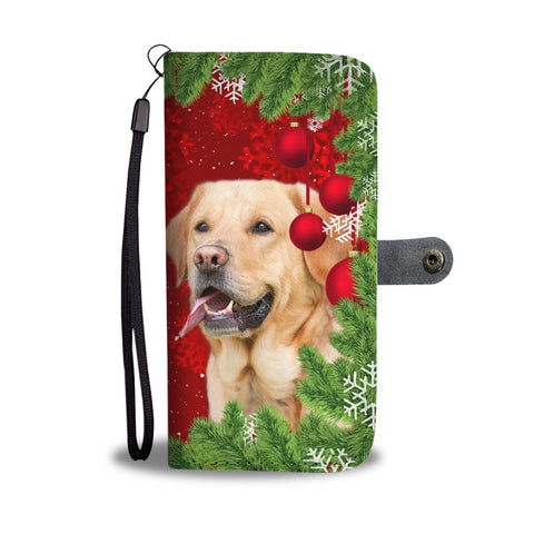 Cute Labrador Retriever Dog Christmas Print Wallet Case-Free Shipping