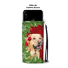 Cute Labrador Retriever Dog Christmas Print Wallet Case-Free Shipping