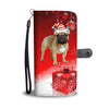 French Bulldog Christmas Print Wallet Case-Free Shipping
