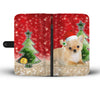 Chihuahua On Christmas Print Wallet Case-Free Shipping