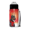 Doberman Pinscher Christmas Print Wallet Case-Free Shipping