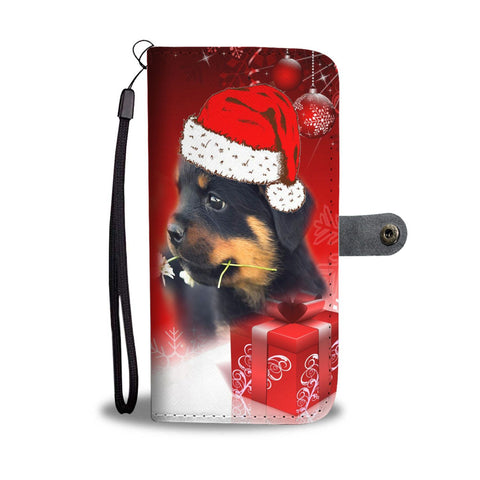 Rottweiler Christmas Print Wallet Case-Free Shipping