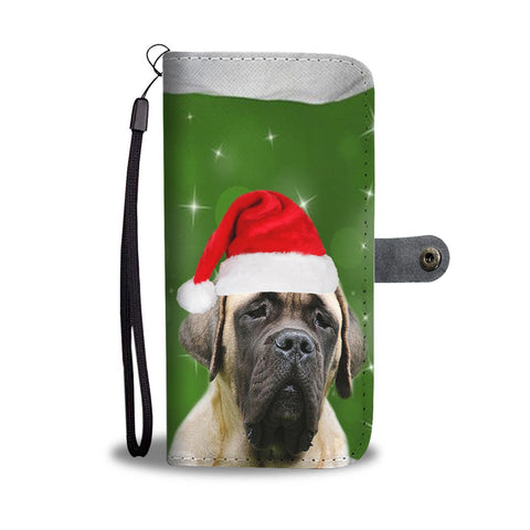 English Mastiff Christmas Print Wallet Case-Free Shipping