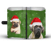 English Mastiff Christmas Print Wallet Case-Free Shipping